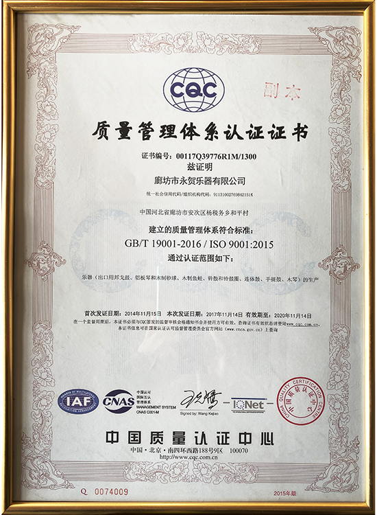 Certification document 7