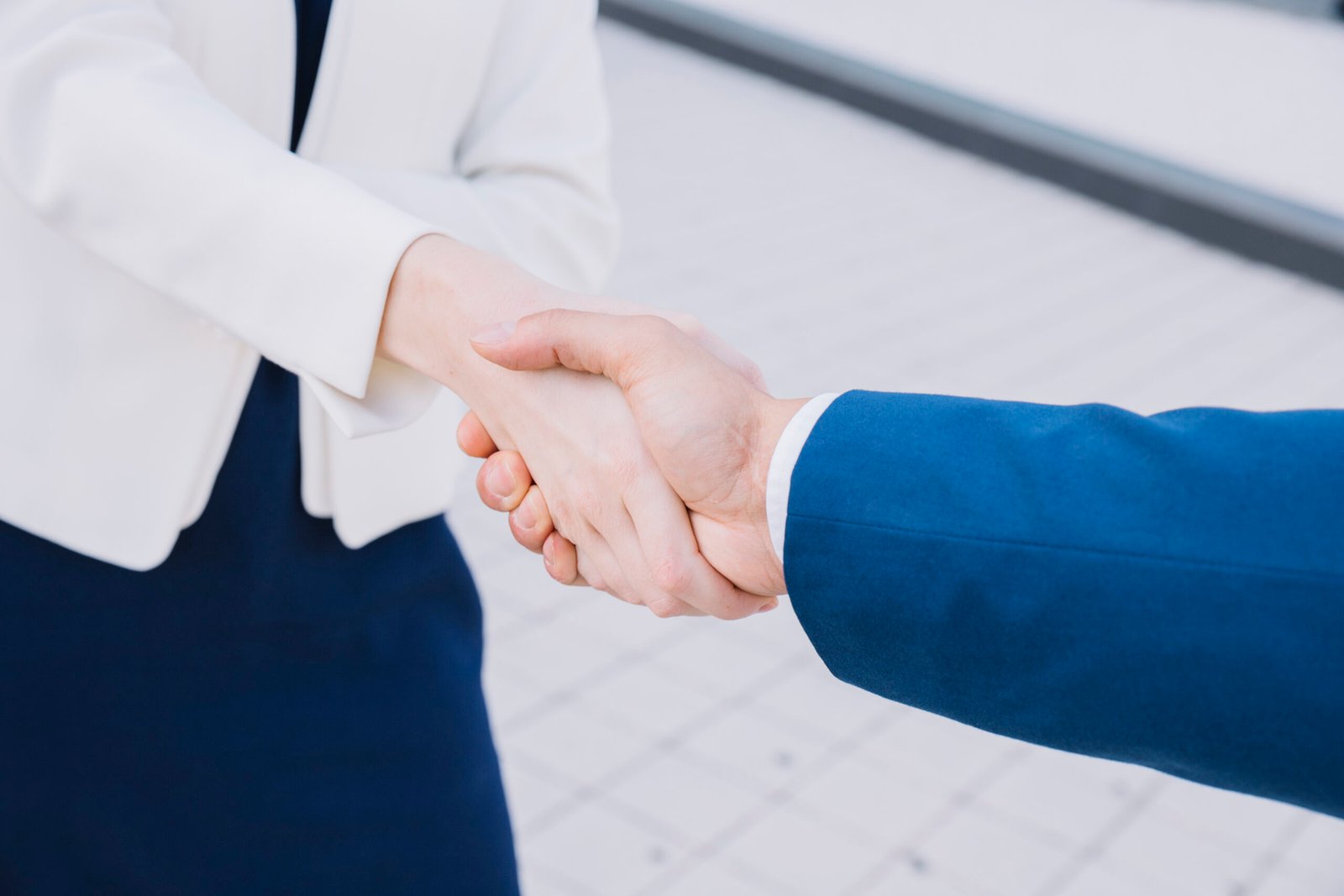 Business handshake banner