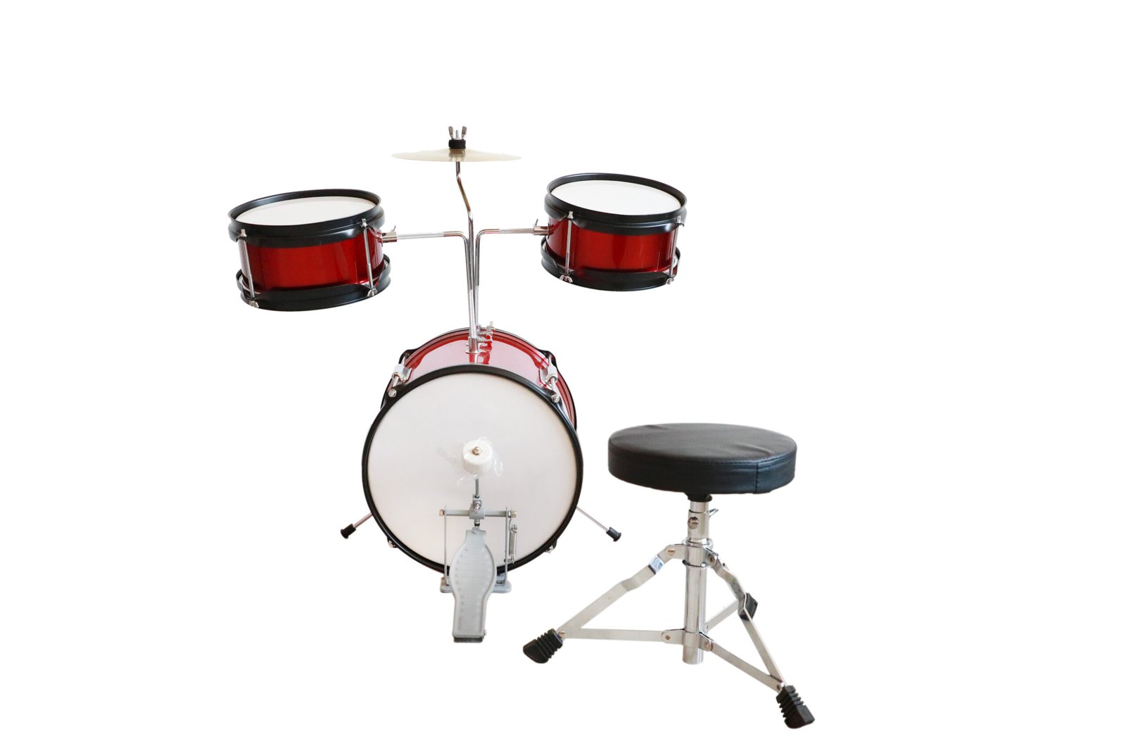 D057-1 junior three piece drum set with cymbal