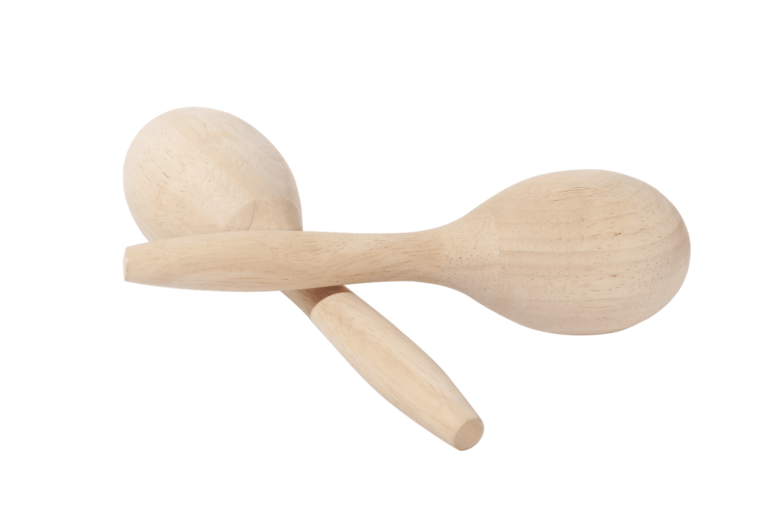 M003-3 natural wood maracas pair