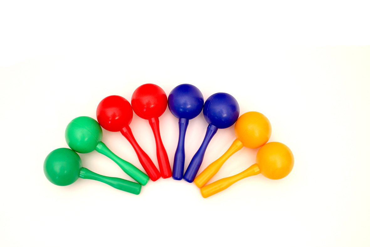 M010-1 M010-2 M010-3 large plastic maracas pair