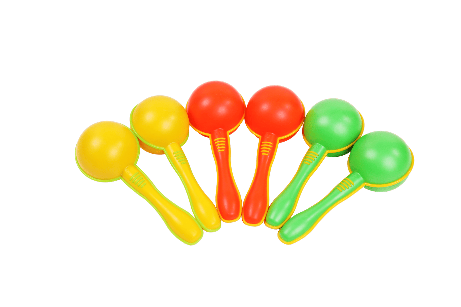 M013-1 M013-2 M013-3 bright plastic maracas pair