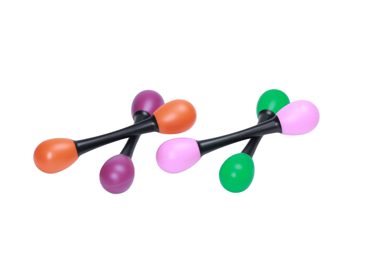 M015-2 slim double-end plastic maracas piece