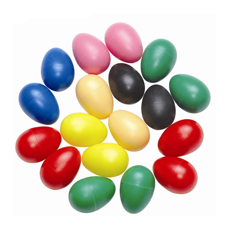 egg shakers M017-1 colorful plastic pairs