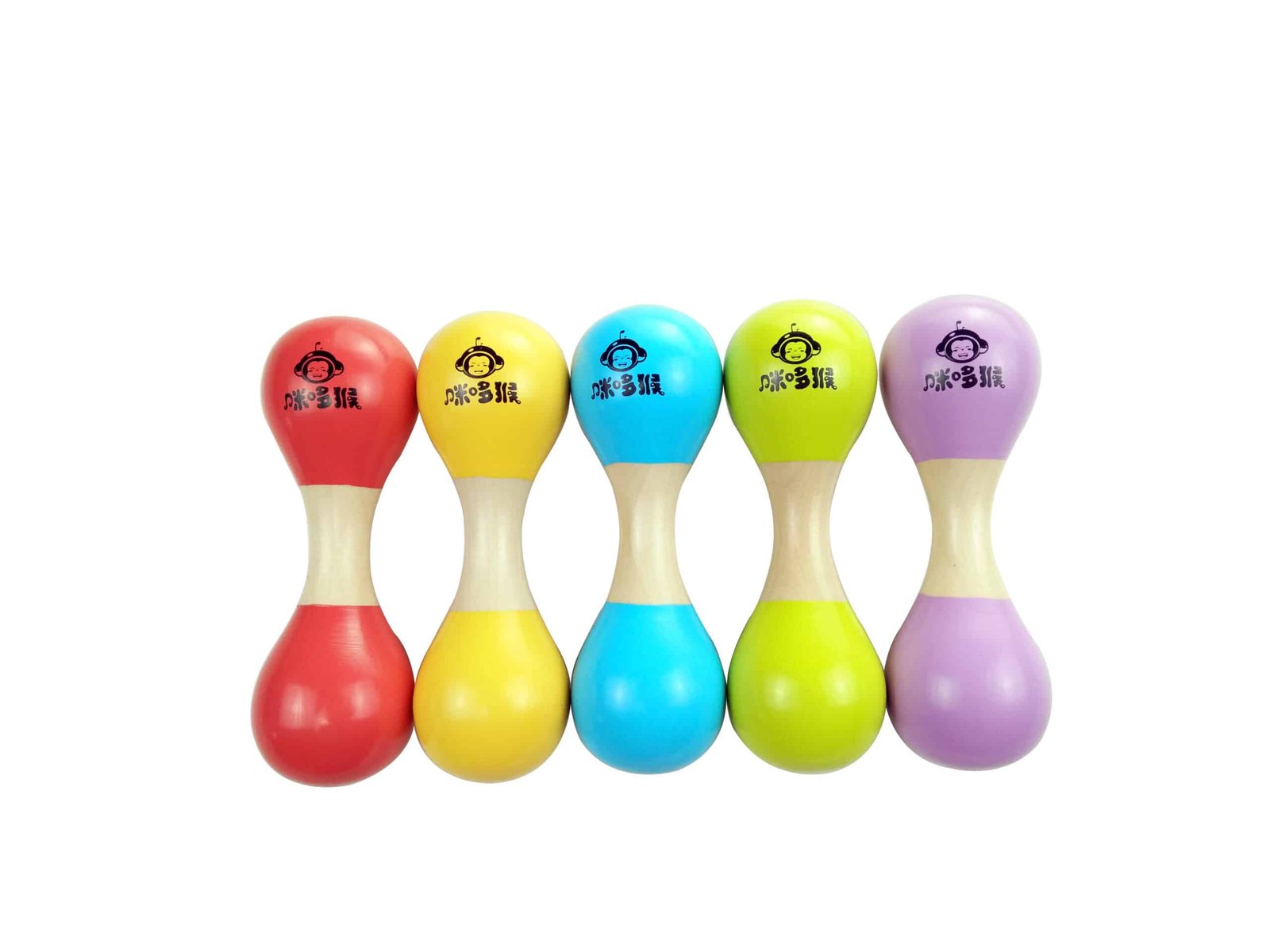 MM001-1 MM001-2 MM001-5 pastel wood maracas