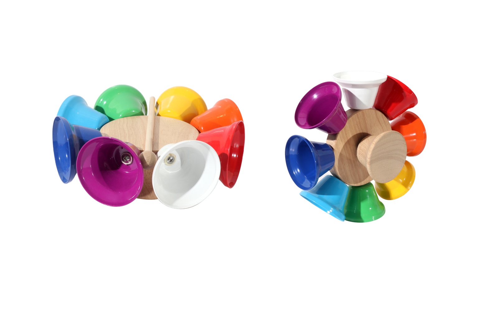 B027-3 8-note wooden bell set with mallet