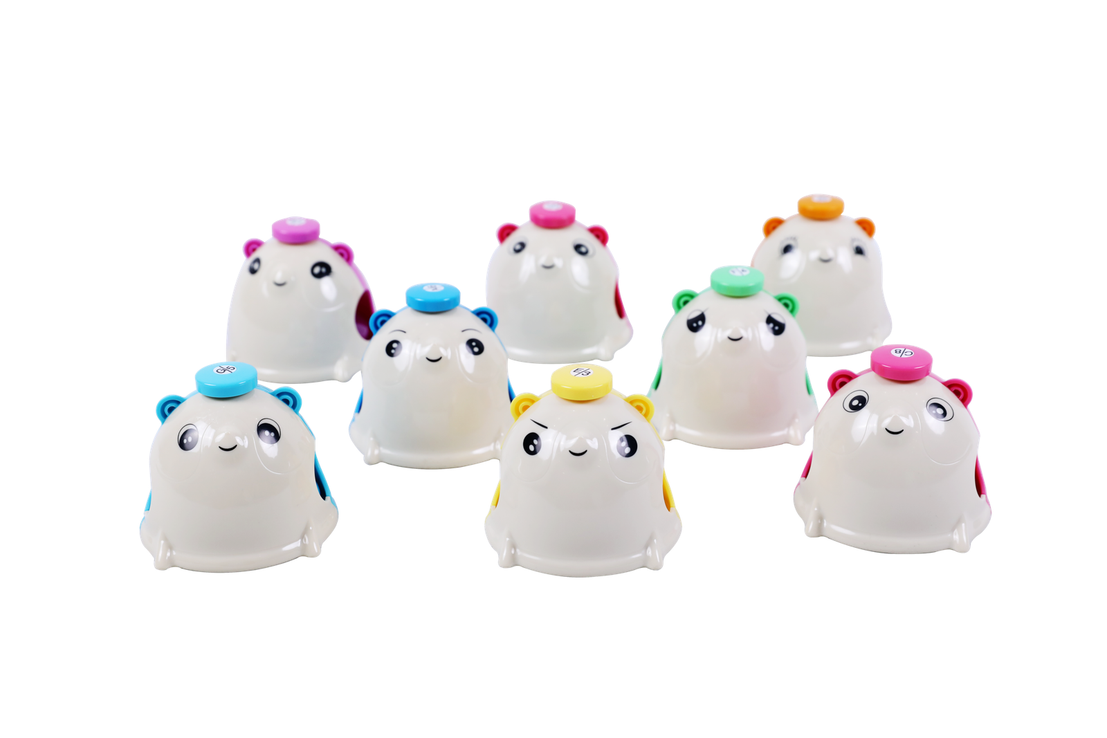 B035-2 cartoon mouse 8-note push bell set