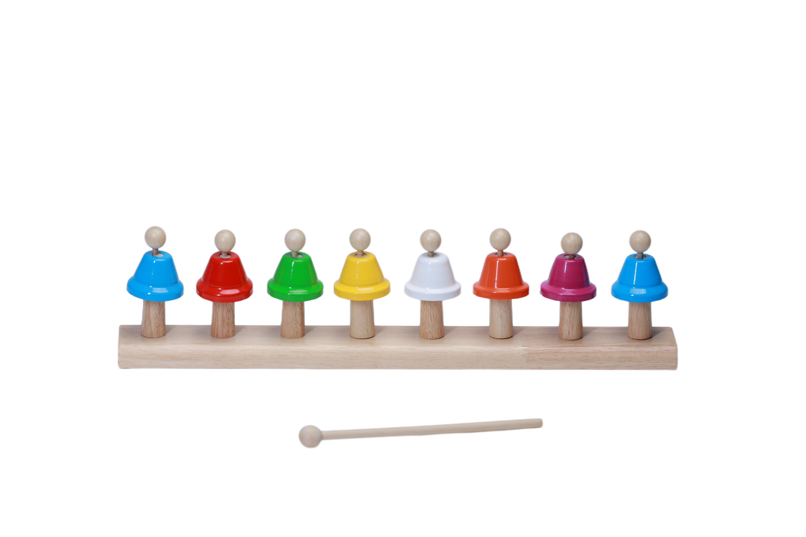 Hand bell set collection with colorful rhythm and melody bell models