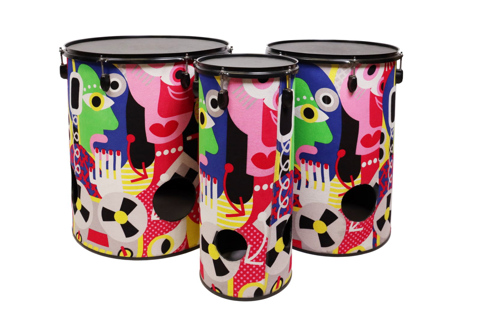 D063-1 colorful PVC drumhead percussion model