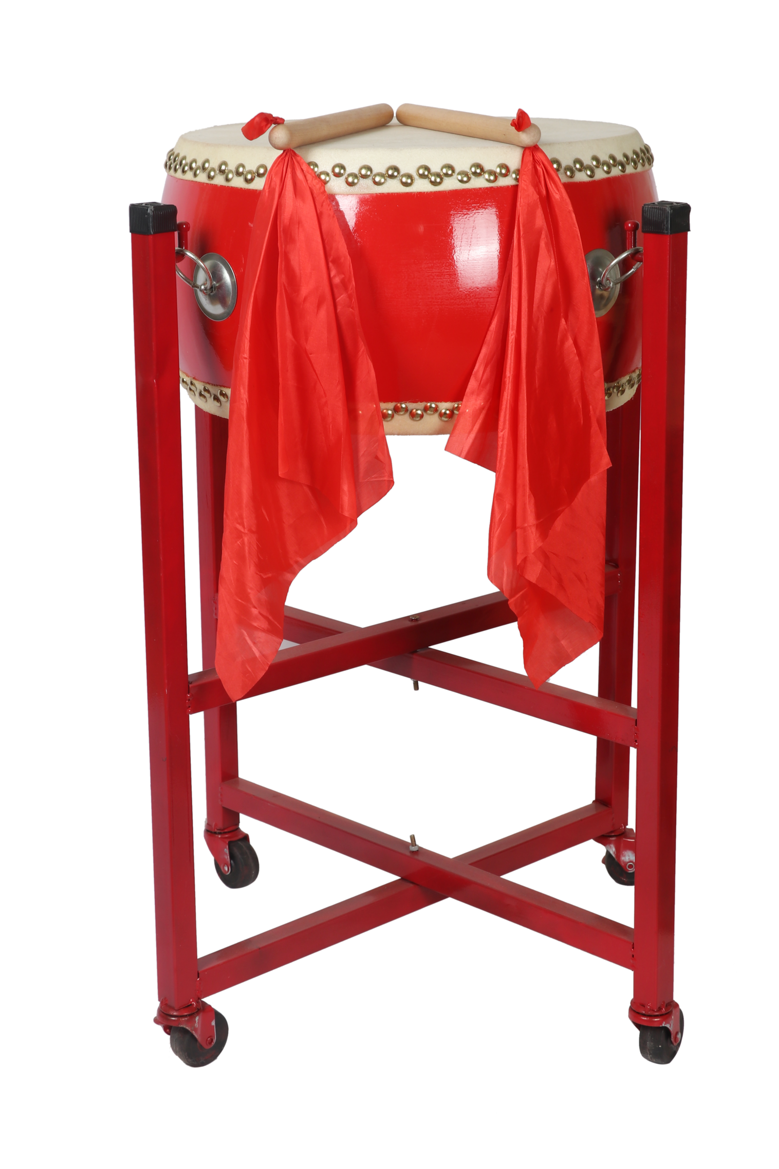 D065-4 16 inch red drum with stand