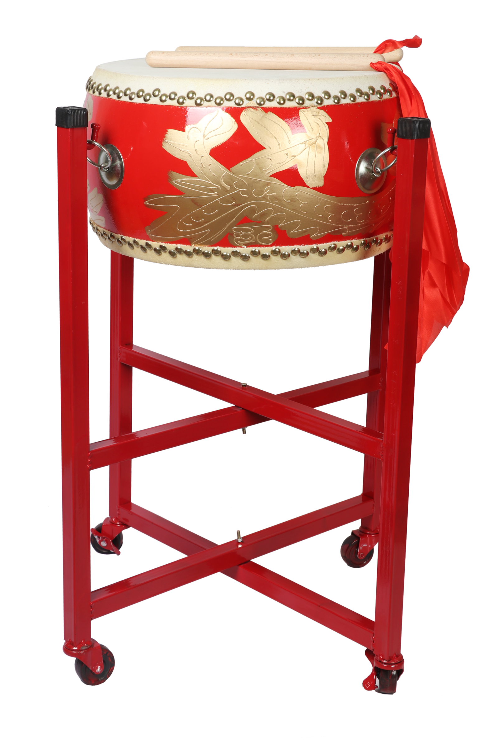 D065-5 16 inch dragon pattern drum with stand