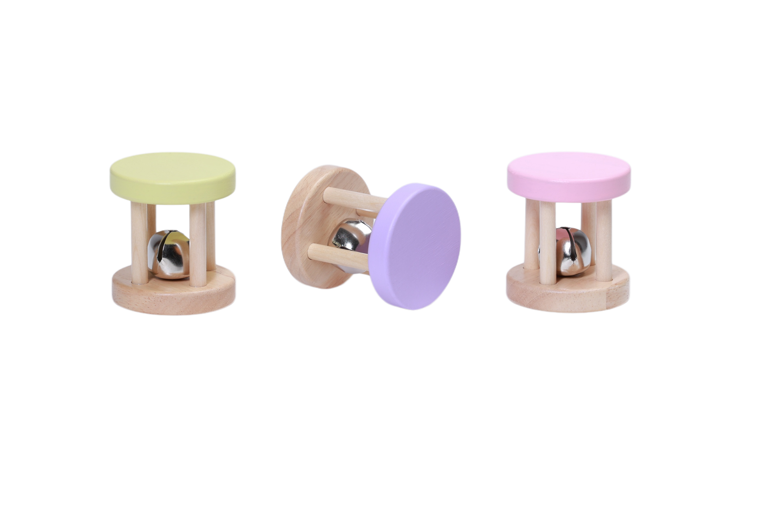 hand bell collection with wood plastic copper and shaker models