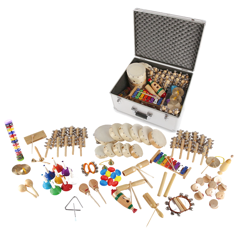 P013-1 62-piece package set with small rhythm instruments and accessories