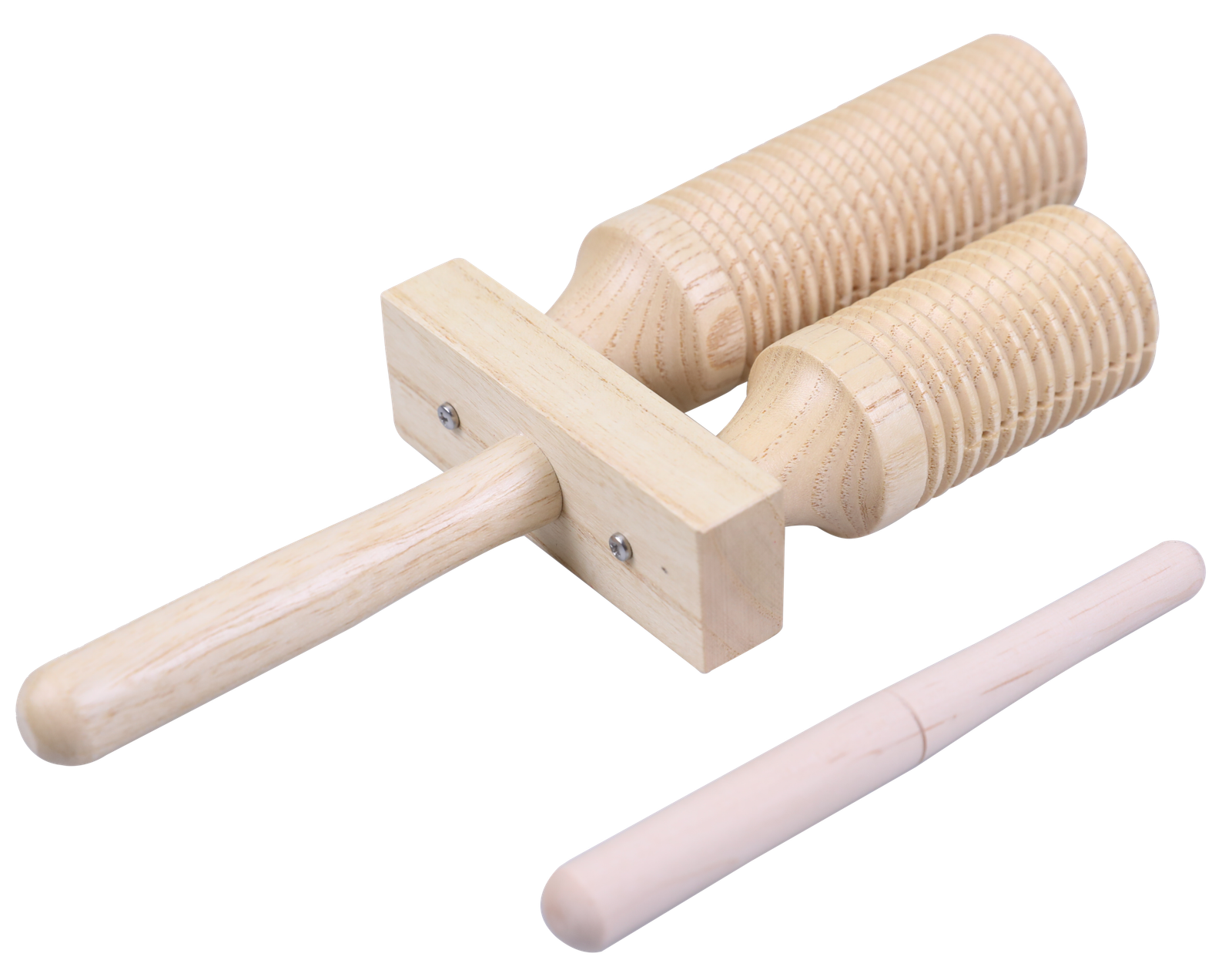 S005-1 high-low wooden agogo instrument with grooved sound sections