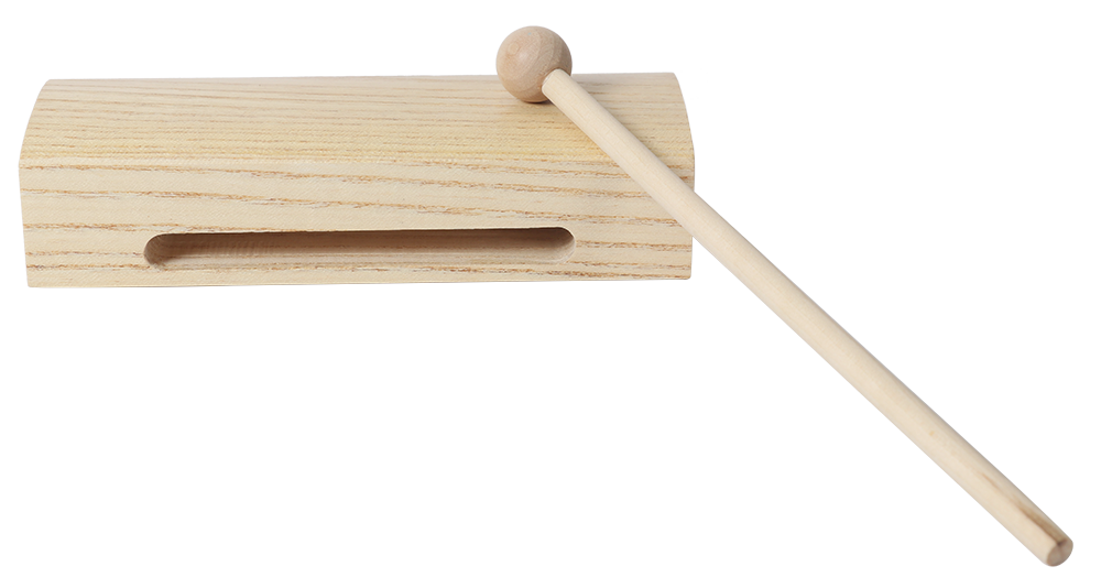 S007-1 rectangular wood block with stick