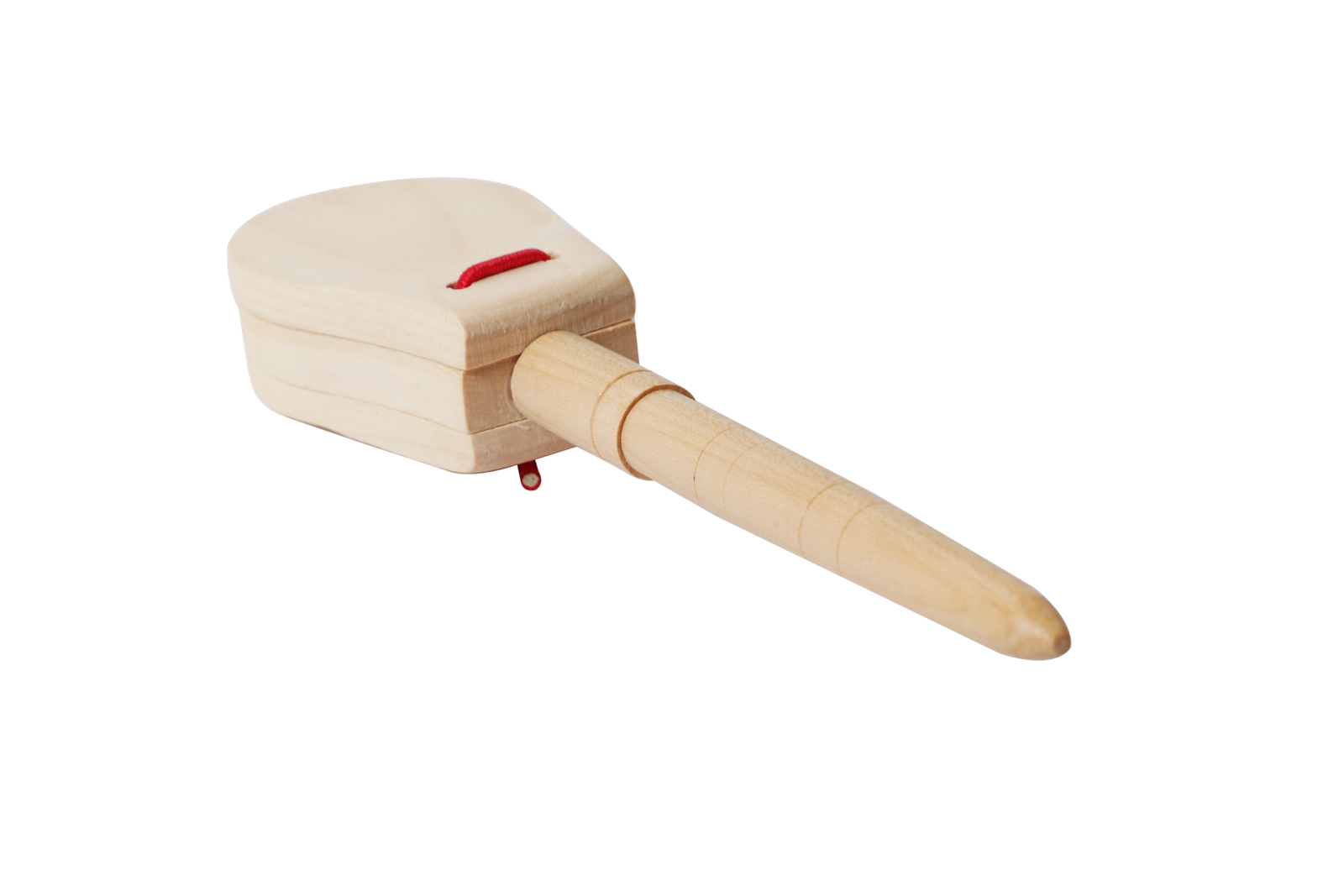 S019-1 birch wood handle castanet