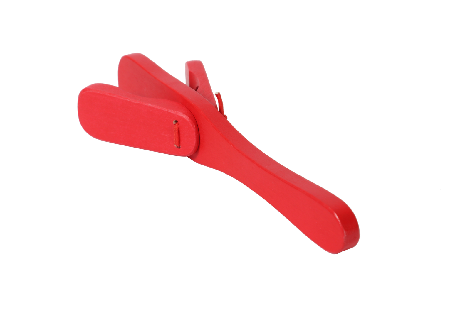 S020-1 red wooden handle castanet instrument