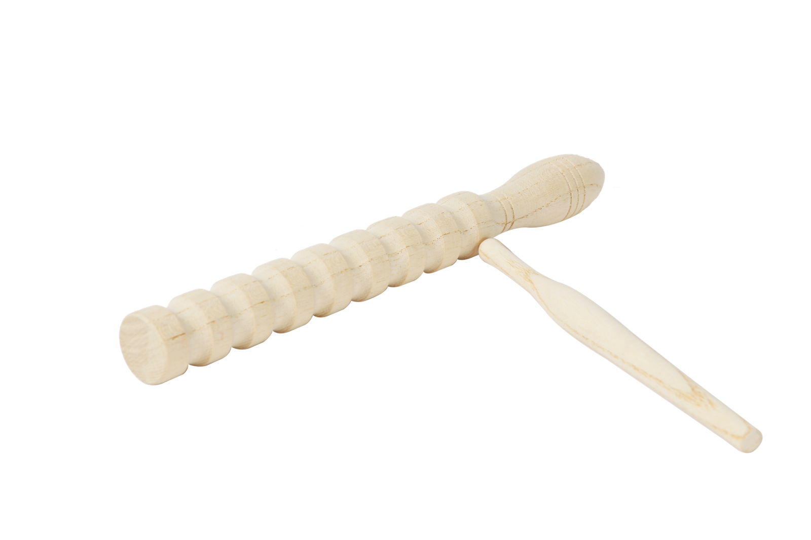 S027-1 wooden rhythm scraper with stick for classroom percussion