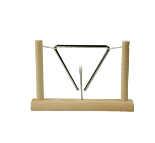T006-1 triangle percussion instrument with wooden stand