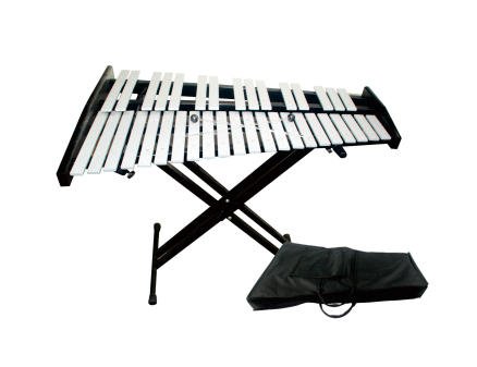metallophone collection with compact tone bars and full range stand sets