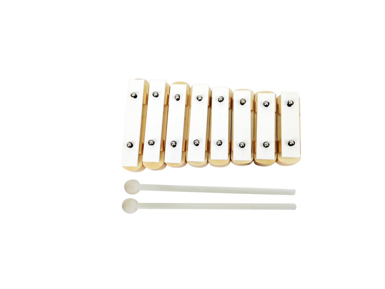 X013-1 8-note tone bar set with wood and aluminium construction