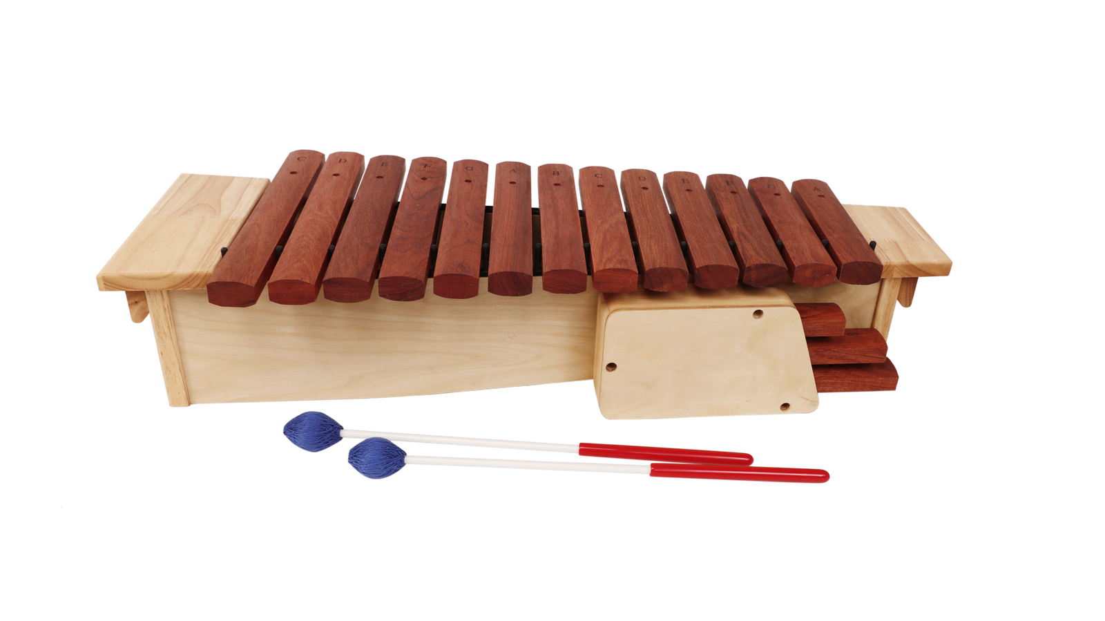 X024-3 soprano wooden xylophone with two mallets