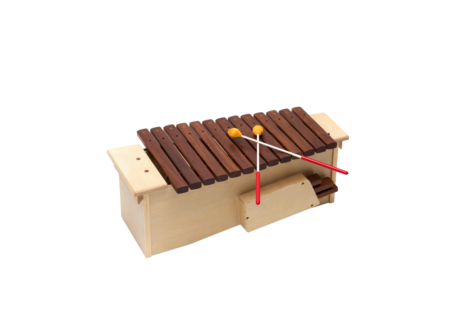 X025-3 tenor wooden xylophone with wooden resonator body